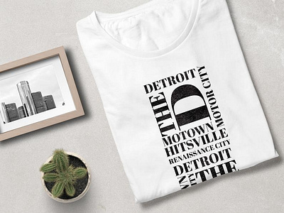 Detroit: Represent screenprint vector