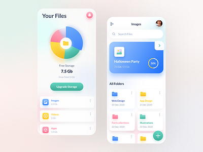 File Manager App app card design drapolly file iu ui ui ux ui design ux