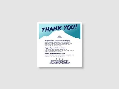 Rainier Watch Packaging Insert fira code insert montserrat mount rainier mountain packaging packing insert rainier watch retro synthwave wave