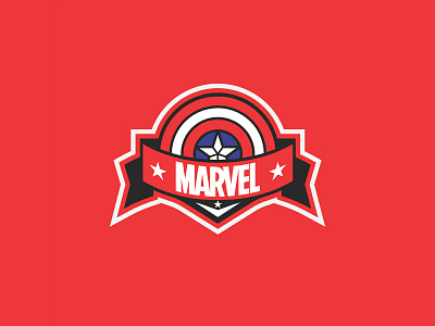 Marvel Mascot Logo design flat illustration illustrator logo marvel marvel studios mascot mascot logo mascotlogo red red logo vector