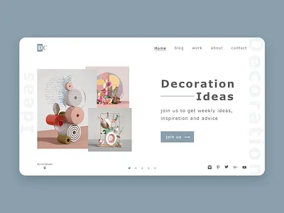 decoration landing page dailyui design landing page ui ux web