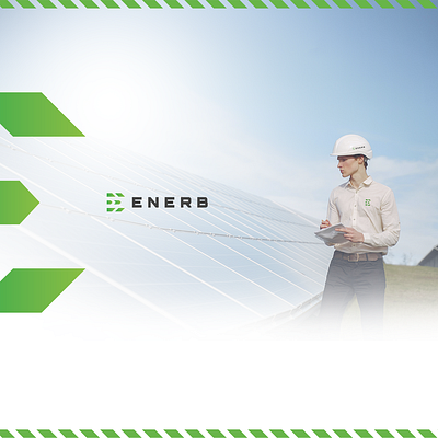 Enerb logo brand dynamic e enerb energy letter logo mark