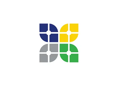 Hempgrid branding design fresh grid hemp icon illustration logo typography vector