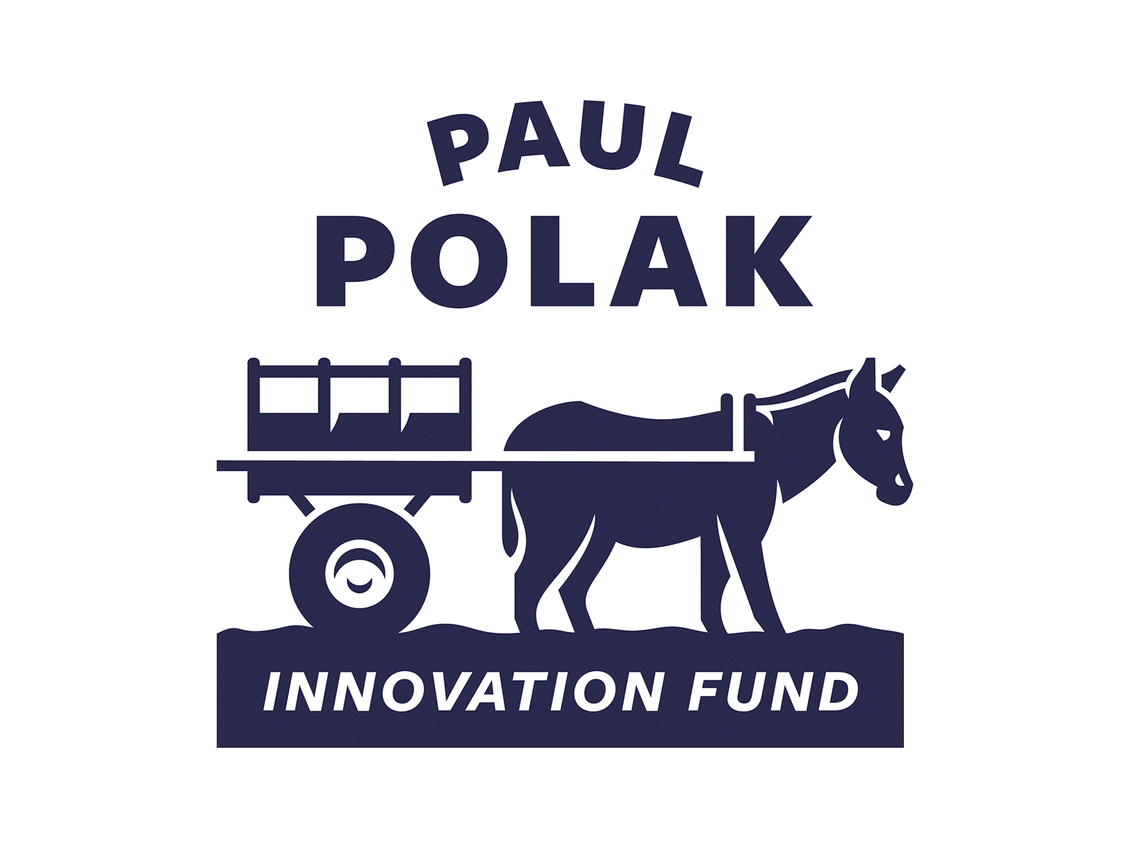 Paul Polak Innovation Fund Logo System animal branding cart donkey farm horse identity logo