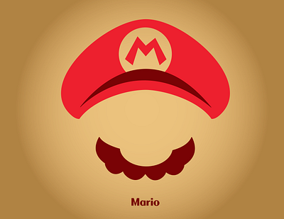 Mario logo art design icon illustration illustrator logo minimal type vector web