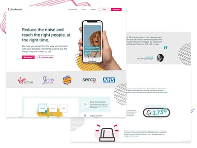 OurPeople website redesign branding design website design