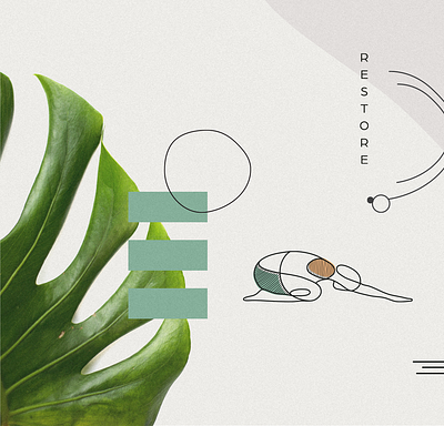 River Flow Yoga Branding branding design icon identity illustration simple yoga yoga logo yoga pose yoga studio yogi