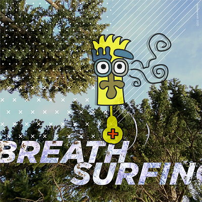 Breath surfing art artwork breath concept digital graffiti illustration pop surfing visual