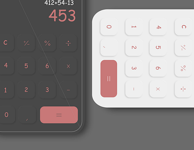 CALCULATOR UI DESIGN app design illustration ui ux vector