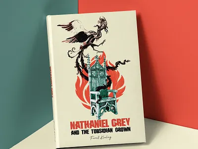 Nathaniel Grey and the Obsidian Crown book cover illustration