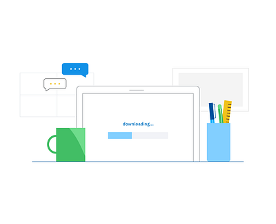 Loading art branding design flat illustration illustrator minimal vector web