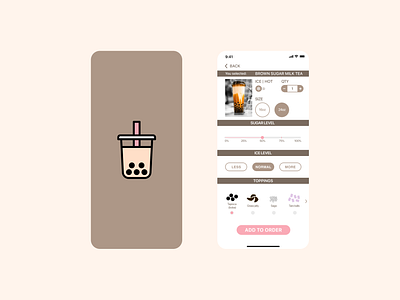 Daily UI 007 - Settings bubbletea dailyui dailyui 007 dailyuichallenge ordering app orderpage setting settings ui tea ui