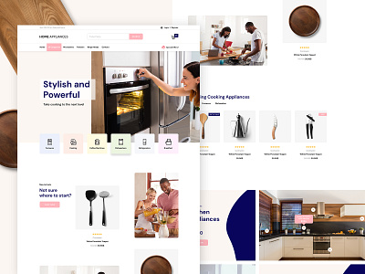 Home Appliances Shop - Template Design adobe clean creative ecommerce modern shop template ui ux webdesign website wordpress