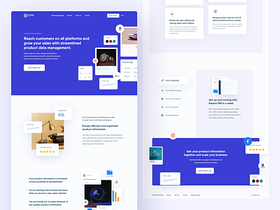 Katana PIM B2B SaaS Landing Page b2b website conversion optimization conversion rate optimisation growth homepage homepage design india landing page landing page design marketing site marketing website saas saas app saas design saas landing page saas website visual design web design website website design