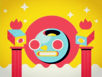 Three Moods. 😬🙃🙁 aftereffects animation2d balls cartoon eyes ohvalentino retro sphere