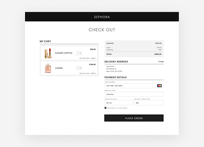 Minimalist checkout page design design designinspiration hireme minimal ui uidesign uidesigner userexperiencedesign userinterfacedesign uxdesign