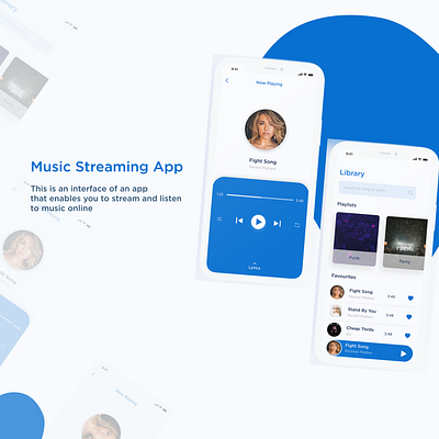 Music App music online streaming ui