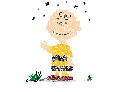 ( Tipografias formam ) Charlie Brown ! illustration typography