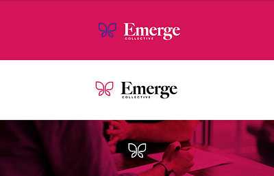 Emerge Collective brand branding design graphic design logo typography vector