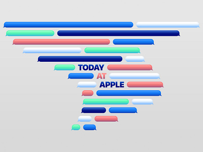 Today at Apple Everywhere apple store bubbles cloud illustration messages today at apple virtual