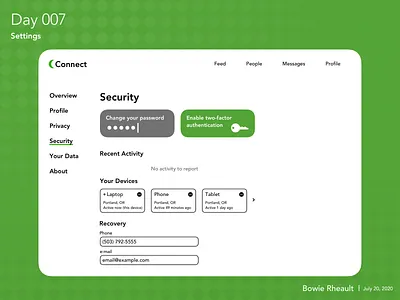 Settings dailyui desktop settings website websites