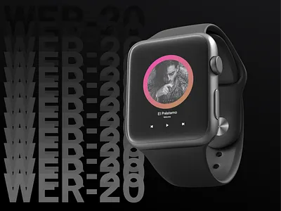 Music App for Apple Watch apple apple music apple watch branding design music music album music app music art musician ui ux watch
