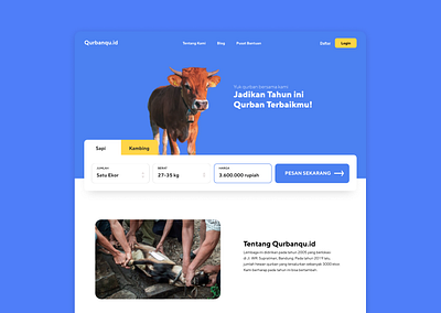 Qurban Landing Page cow eid eid adha eid mubarak goat landingpage qurban