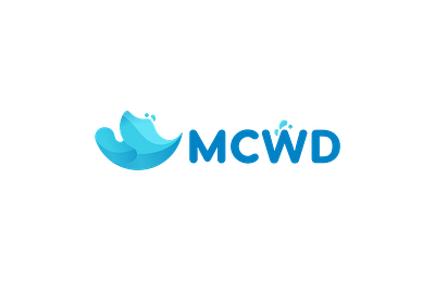 MCWD Logo Design aqua branding illustration logo photoshop ui ux wave