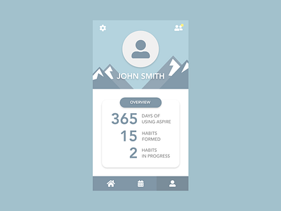 Daily UI (Day 6) - User Profile dailyui dailyui 006 mobile user profile