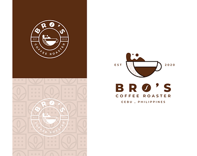 Bro's Coffee Roaster Logo adobe illustrator adobe photoshop branding coffee illustration logo roasters ui