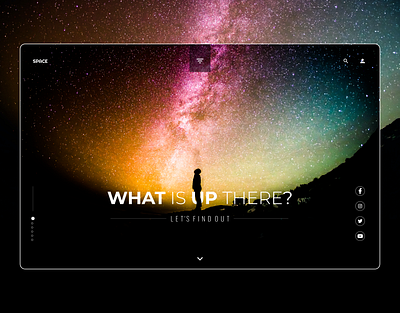 What is up there? art banner banner design design minimal mockup design space ui ux web website