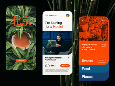 Beijing Travel App app app design beijing booking china concept design mobile product product design travel ui ux