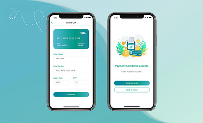 #Daily #002 - Credit Card Checkout 002 app art checkout daily design flat icon illustration illustrator logo mobile order payment payment app type ui ux vector visa