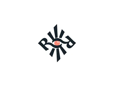 Logo for Roza Ray brand branding design eye logo logodesign logos logotype monogram myst mystic psychology rr shine sun tarot