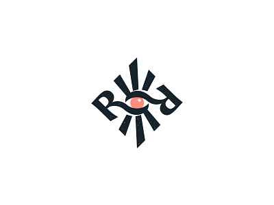 Logo for Roza Ray brand branding design eye logo logodesign logos logotype monogram myst mystic psychology rr shine sun tarot