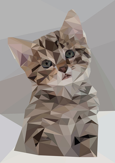 Low poly cat cat gato illustration ilustration low poly lowpoly