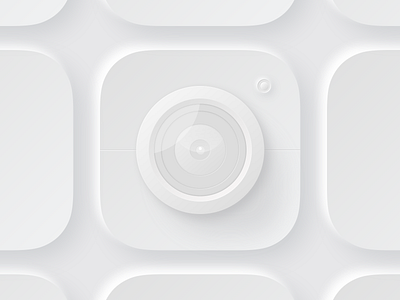 Lens app icon app branding camera color icon illustration lens logo mockup