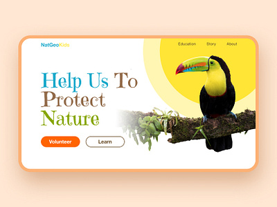 NatGeoKids design type typography ui ux web website