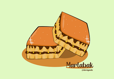 Martabak branding cake chocolate design design art flat design food illustration illustration art vector vector illustration