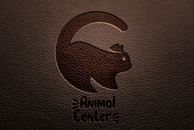 animal center logo graphic design logo