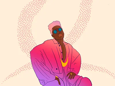 Moses Sumney apple pencil illustration ipad ipad art ipadpro music musician pro create procreate