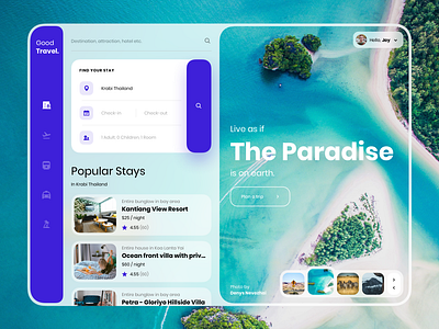 Good Travel Web App Design booking flight booking hotel booking travel ui uidesign uiux web app web app design website