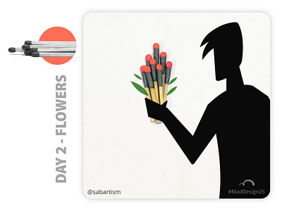 Day 2 - Flowers art character concept concept art design flowers illustration illustrator maddesign25 madrasters matchbox minimalism photography photoshop sabartism vector visual visual art visual design visualization