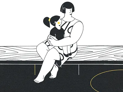 Mother black character characterdesign draw illustration lineart mother simple