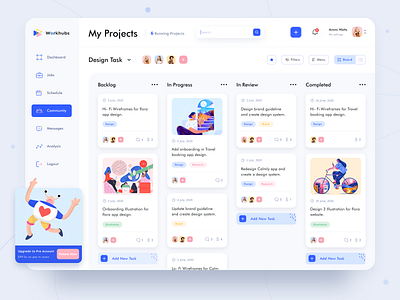 Task Schedule dashboard abstract app dark dashboad design system ecommerce event freelancer hire illustration job logo managment onboarding payment product design schedule task web website