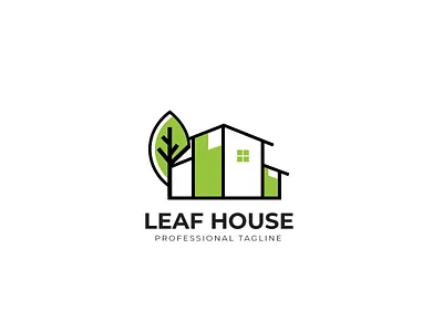 Leaf House agency branding build building business city company construction corporate ecology economy elegant estate green group habitat home house landscape natural