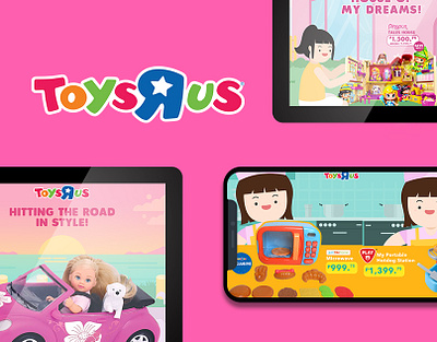 Toys R Us Girls Fair Campaign #1 design graphic design illustration mockup social media post