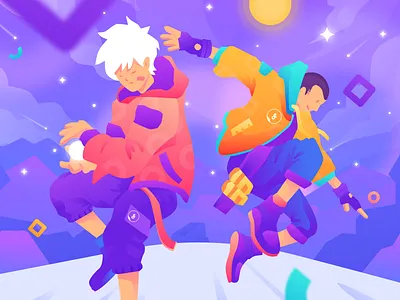 Kamehameha design homepage icon illustration intro mobile onboard service ui vector website