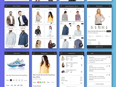ecommerce shopping App design illustration typography ui ux vector web