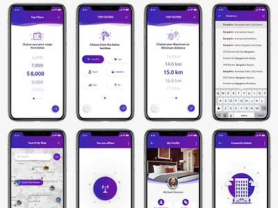 Hotel Booking App app design hotel booking app hotel booking app icon logo ui ux